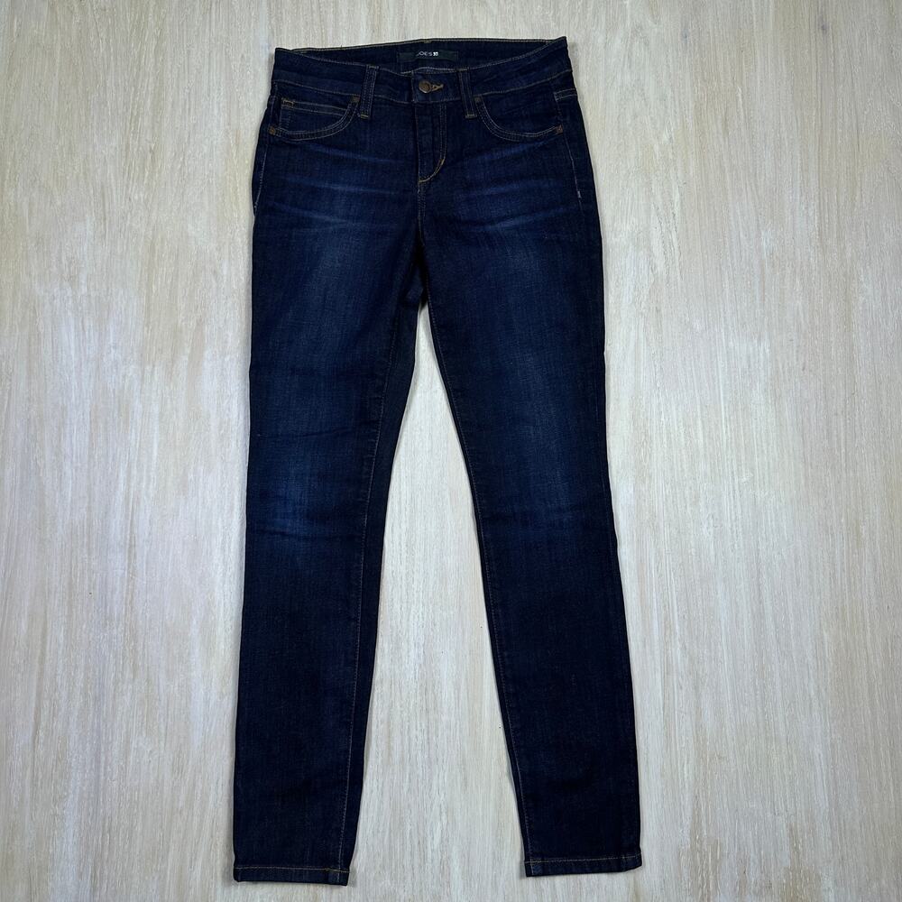Joe’s Jeans Bridget Skinny Ankle Blue Stretch Dark Wash Casual Denim Jeans 25